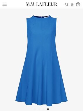 MM Lafleur Malala Dress Cobalt Santorini Sleeveless A-Line Dress size 16
